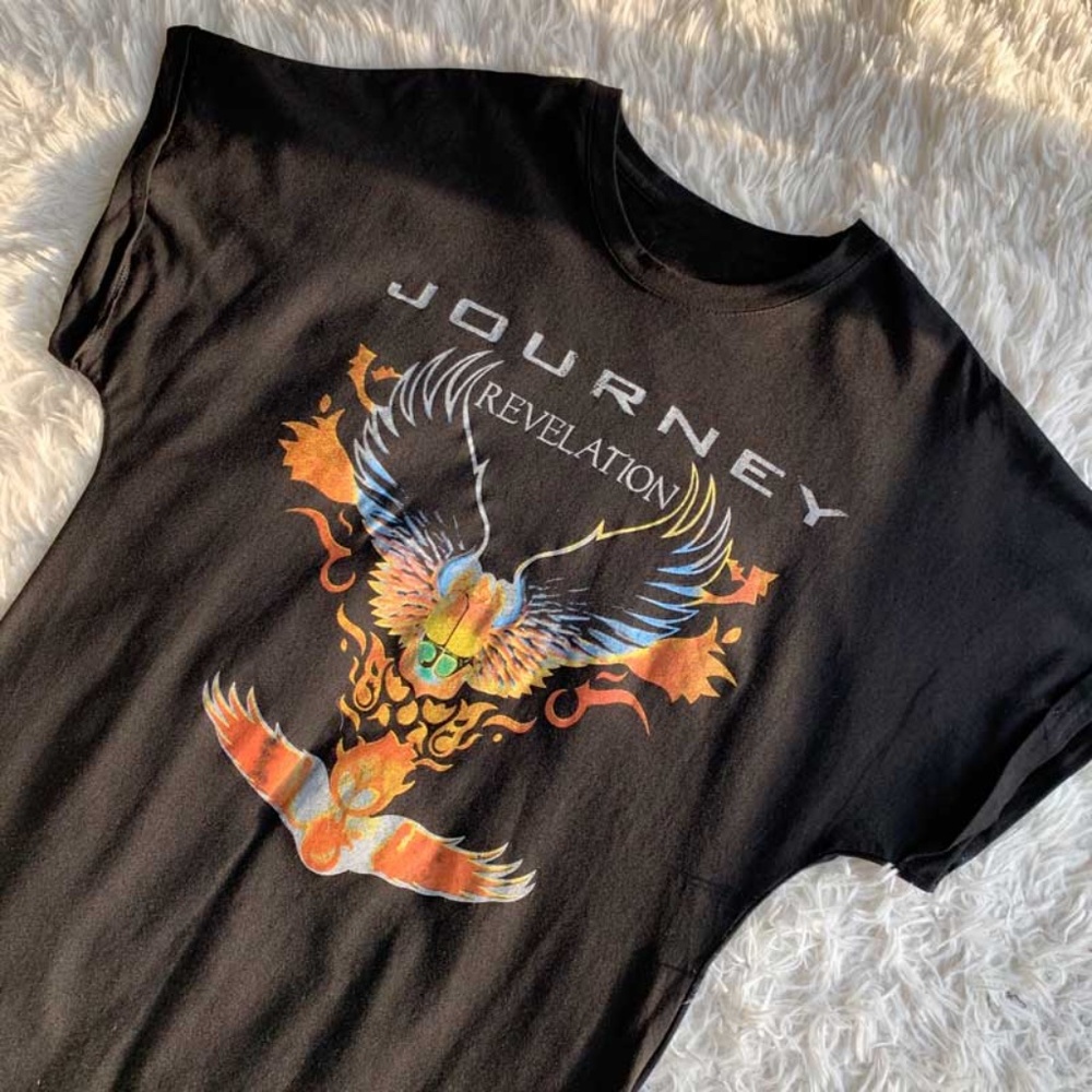 Journey Revelation band graphic black tee dress - Picture 9 of 15